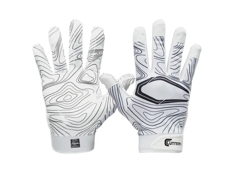 Cutters Game Day Topo Youth Football Gloves