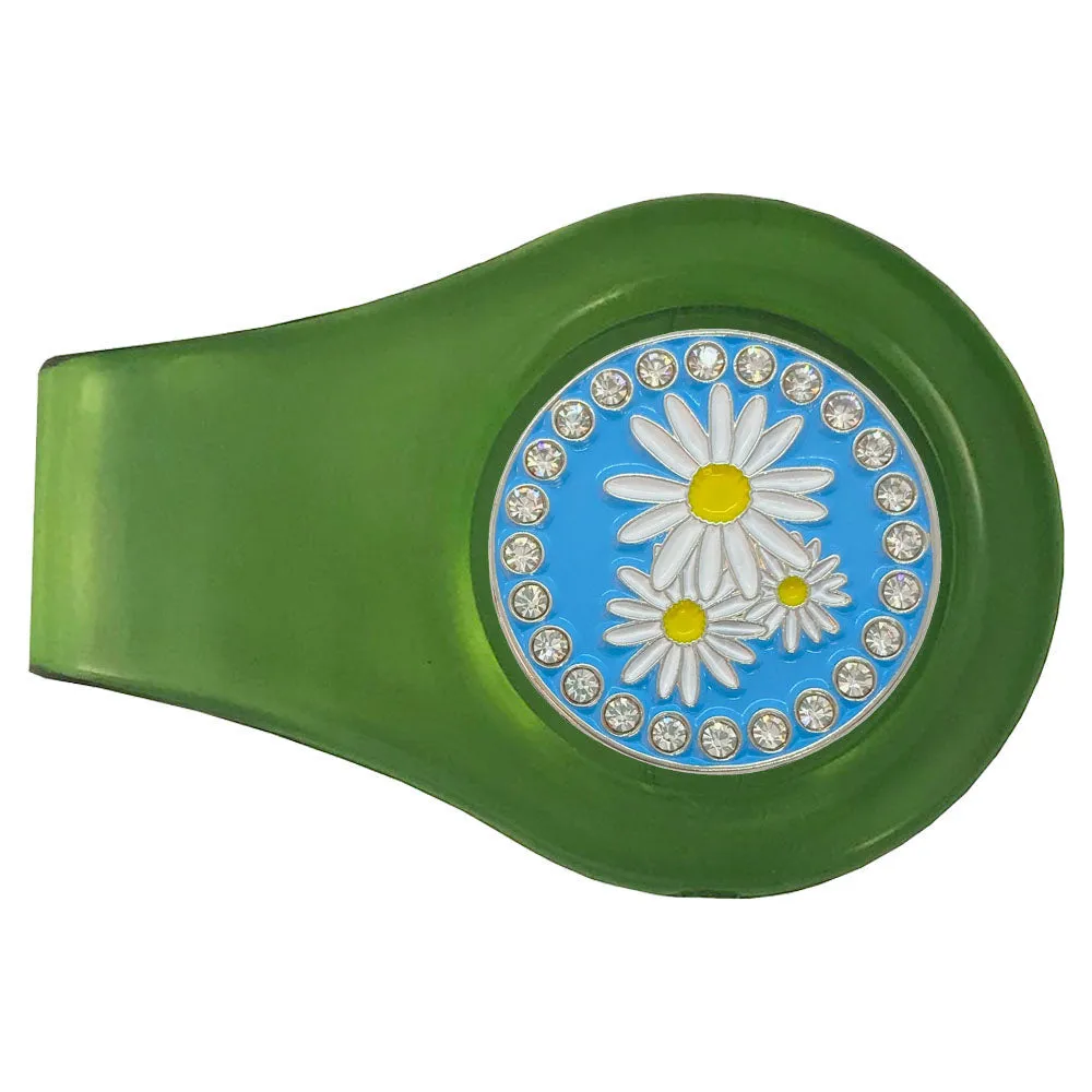 Daisies Golf Ball Marker With Colored Clip