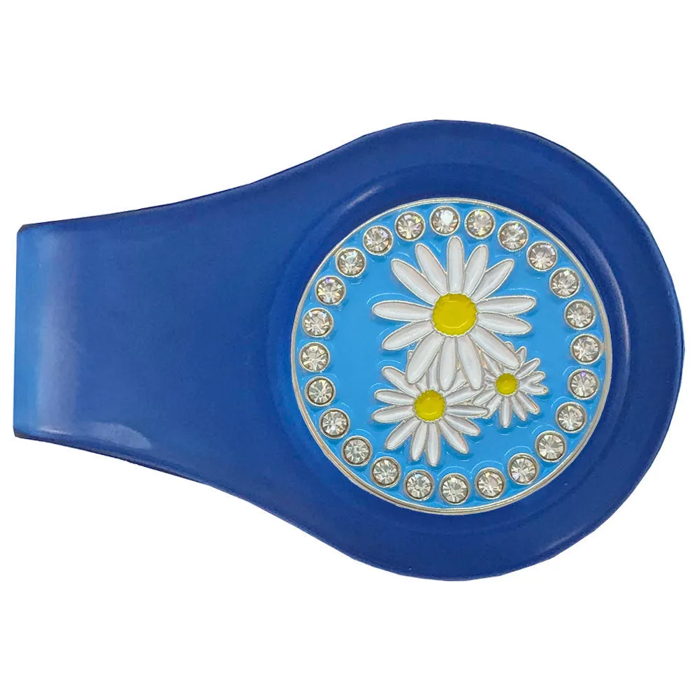 Daisies Golf Ball Marker With Colored Clip