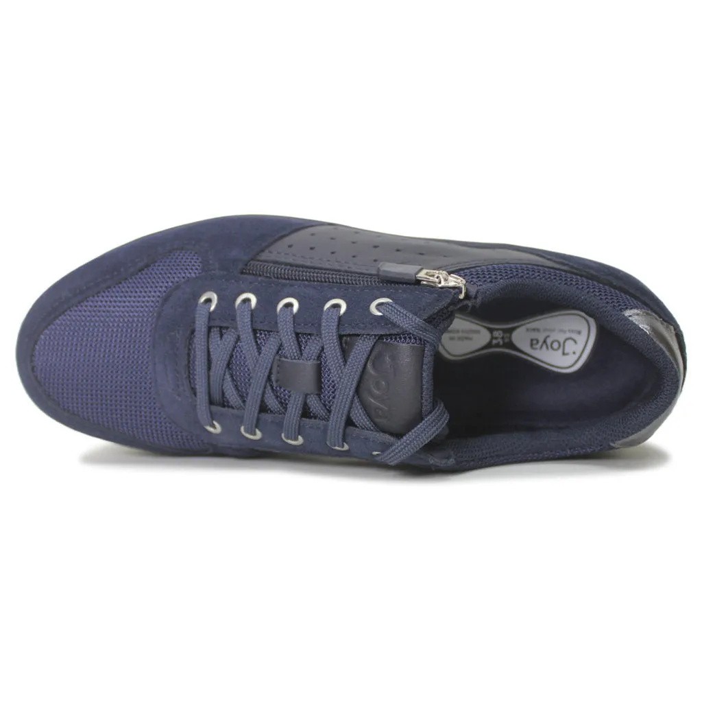 Dynamo Zip Leather Textile Women's Low Top Trainers