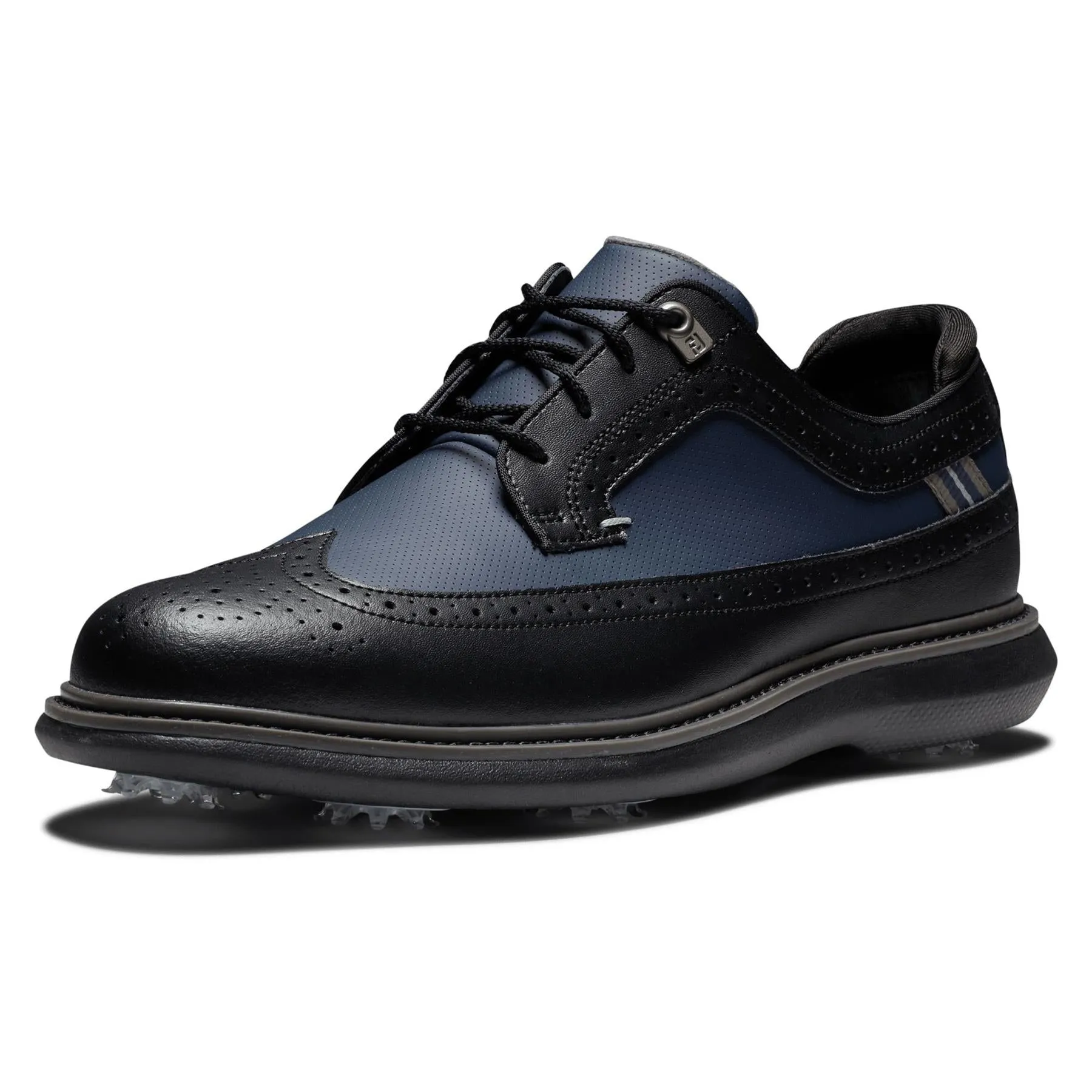 FJ Traditions Wing Tip Golf Shoes Navy/Black/Grey - SS23