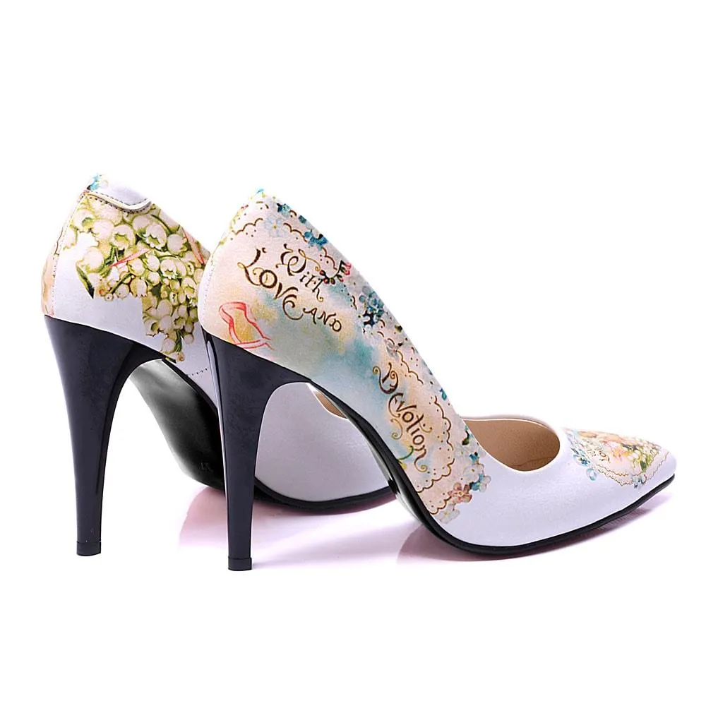 Flowers Heel Shoes STL4406