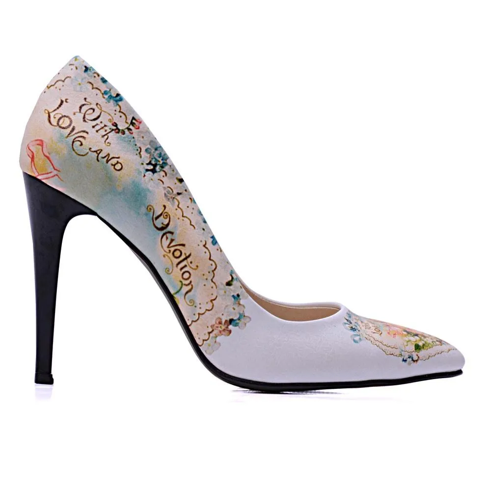 Flowers Heel Shoes STL4406