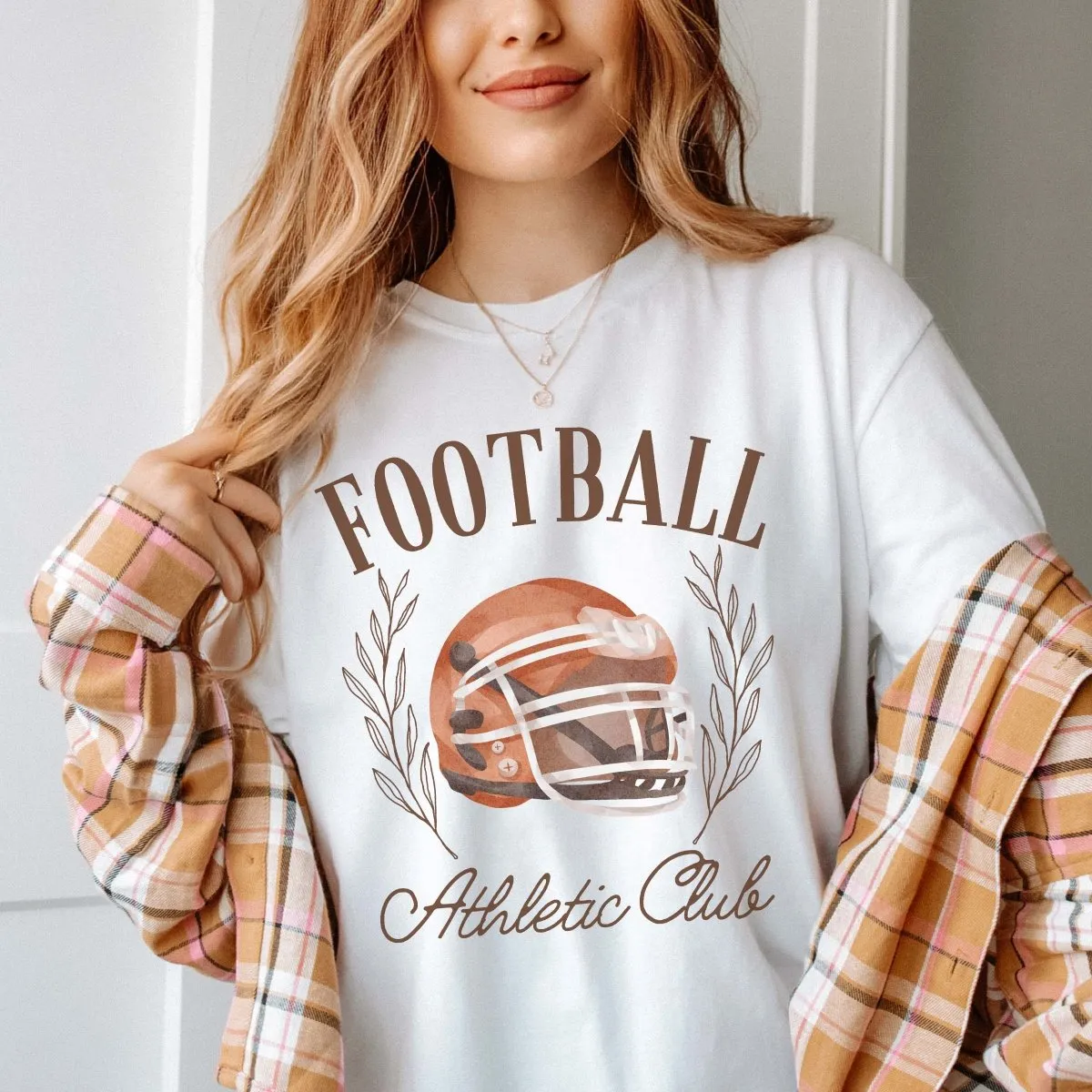 Football Athletic Club Comfort Color Wholesale Tee - Hot Item