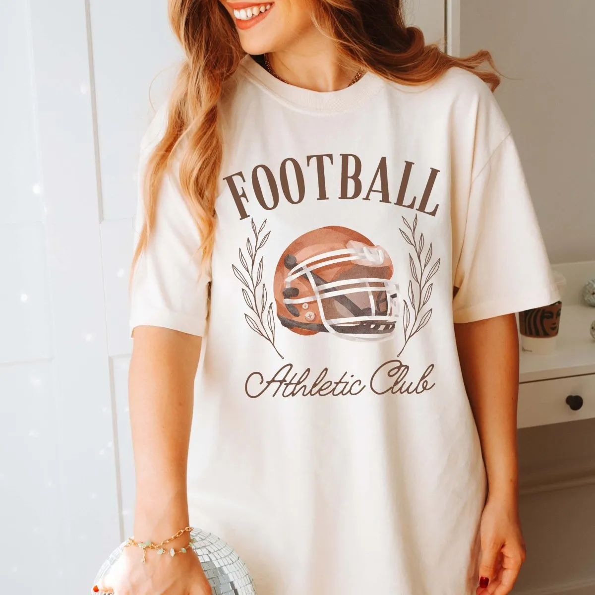 Football Athletic Club Comfort Color Wholesale Tee - Hot Item