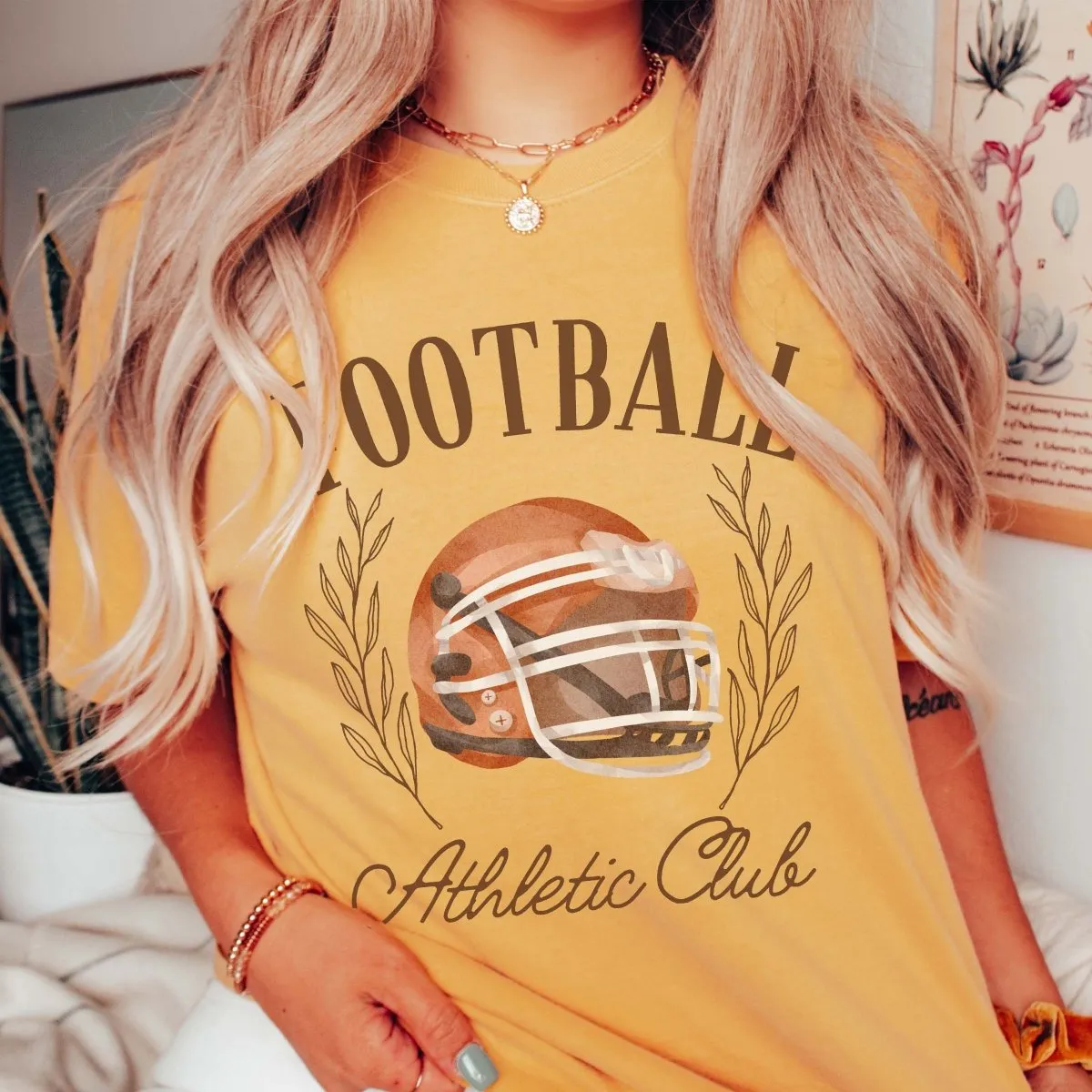 Football Athletic Club Comfort Color Wholesale Tee - Hot Item