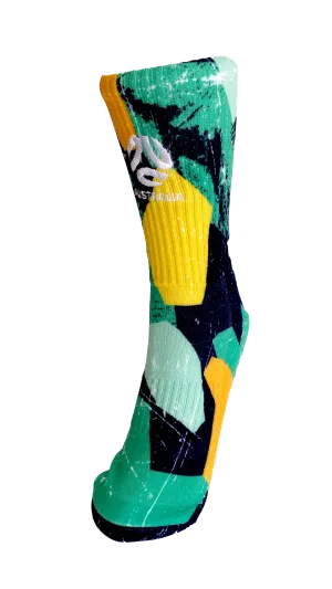 Football Australia Sublimated Grip Sock (U20-CUSTOM-FOOTAUS)