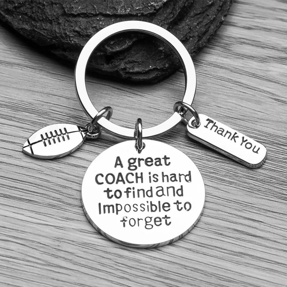 Football Coach Keychain & Card Gift Set