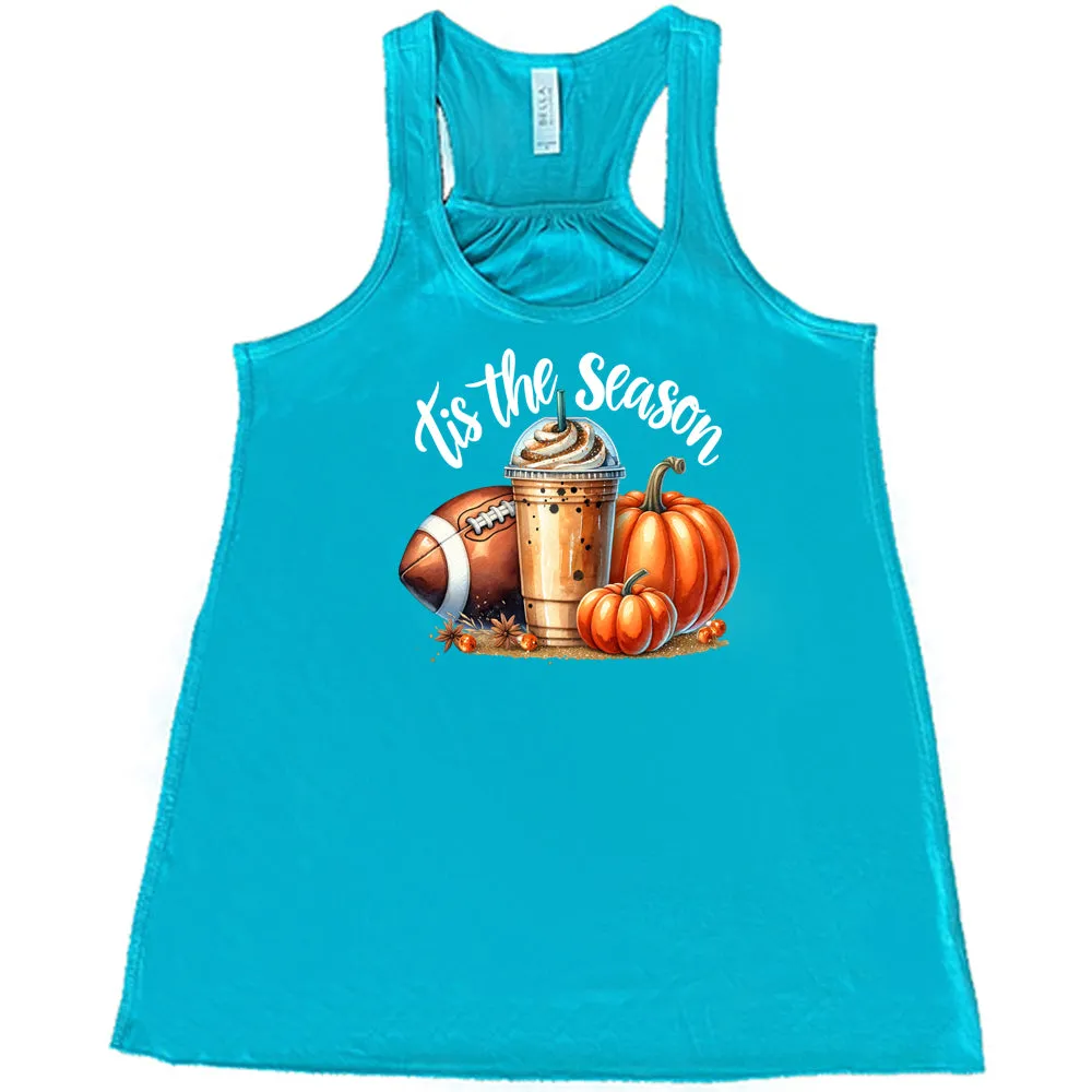 Football Coffee Tis The Season Shirt