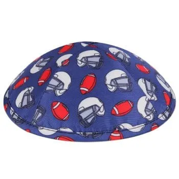 Football Design Kippot with Optional Personalization