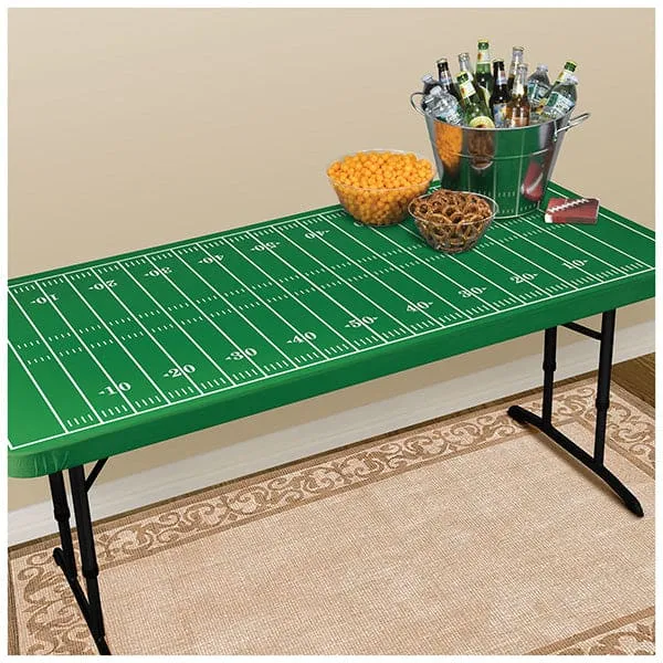 Football Field 72" x 36" Table Cover with Elastic Edge