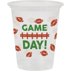 Football Game Day Plastic Cups 16oz | 8ct