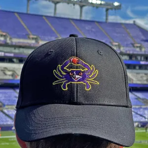 Football Purple Crab (Black) / Baseball Hat