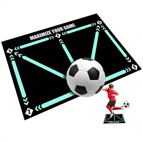 Football Training Mat - Training Pace Ball Control Player Equipment