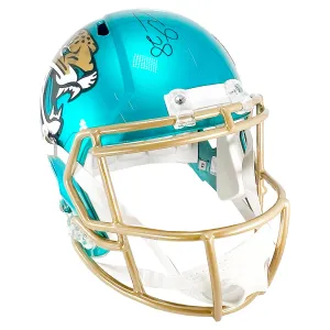 Fred Taylor Signed Jacksonville Jaguars Flash Speed Full-Size Replica Football Helmet (JSA)