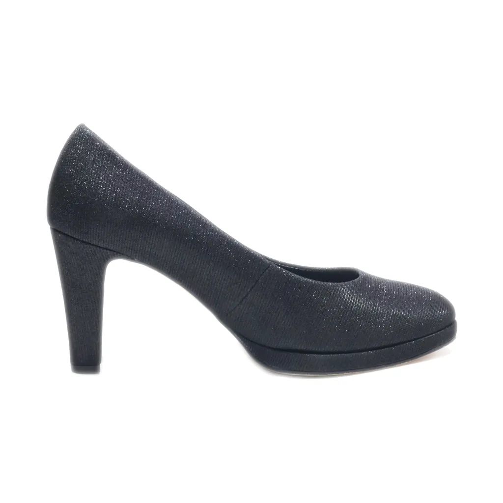 Gabor High-Heel Shoes Fabric Black Colour For Women