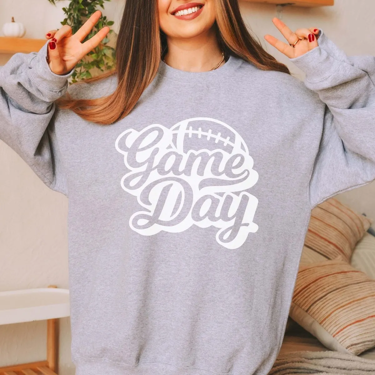 Game Day Script Football Wholesale Sweatshirt - Fast Shipping