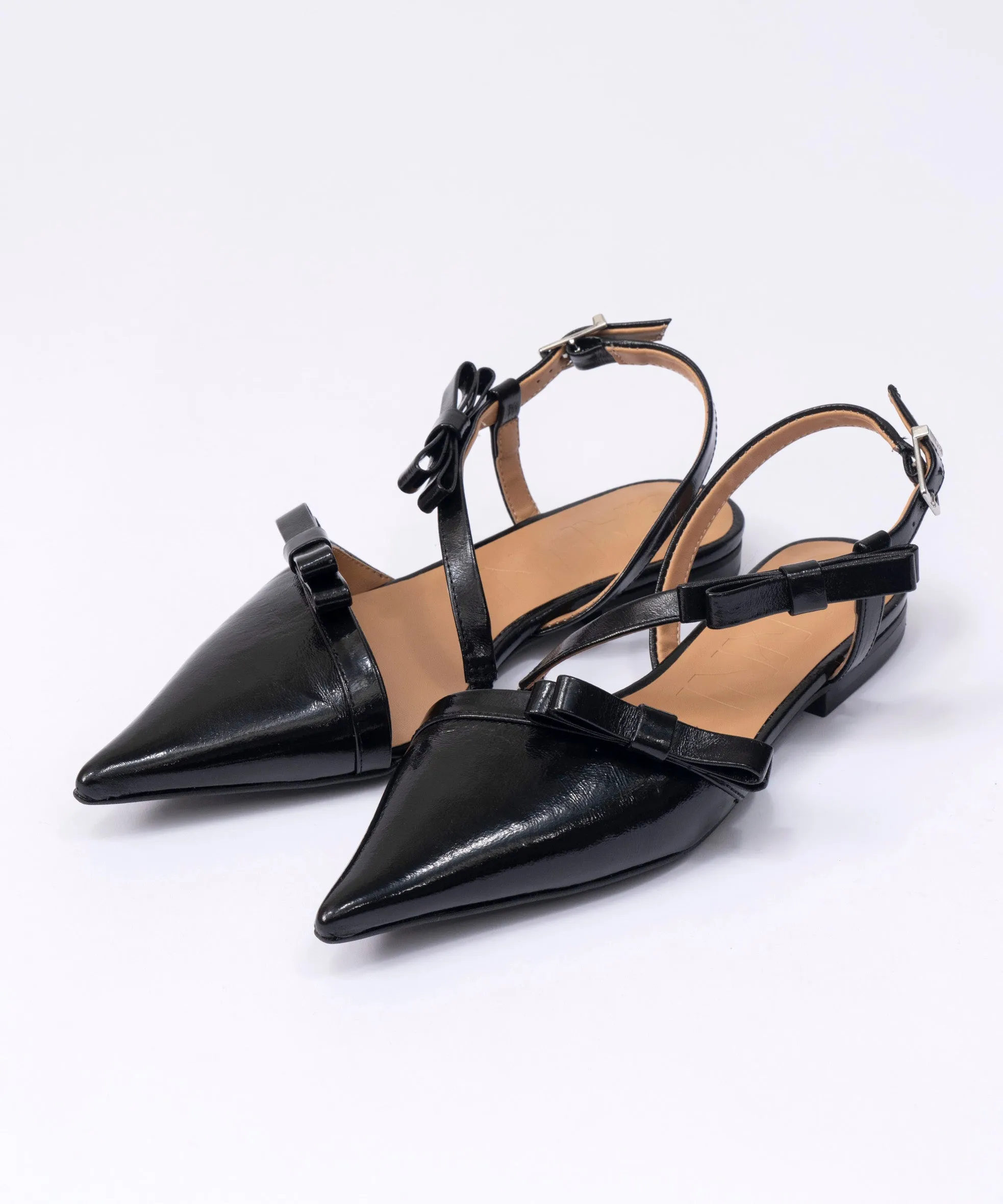 【GANNI】Multi Bow Pointy Out Ballerina