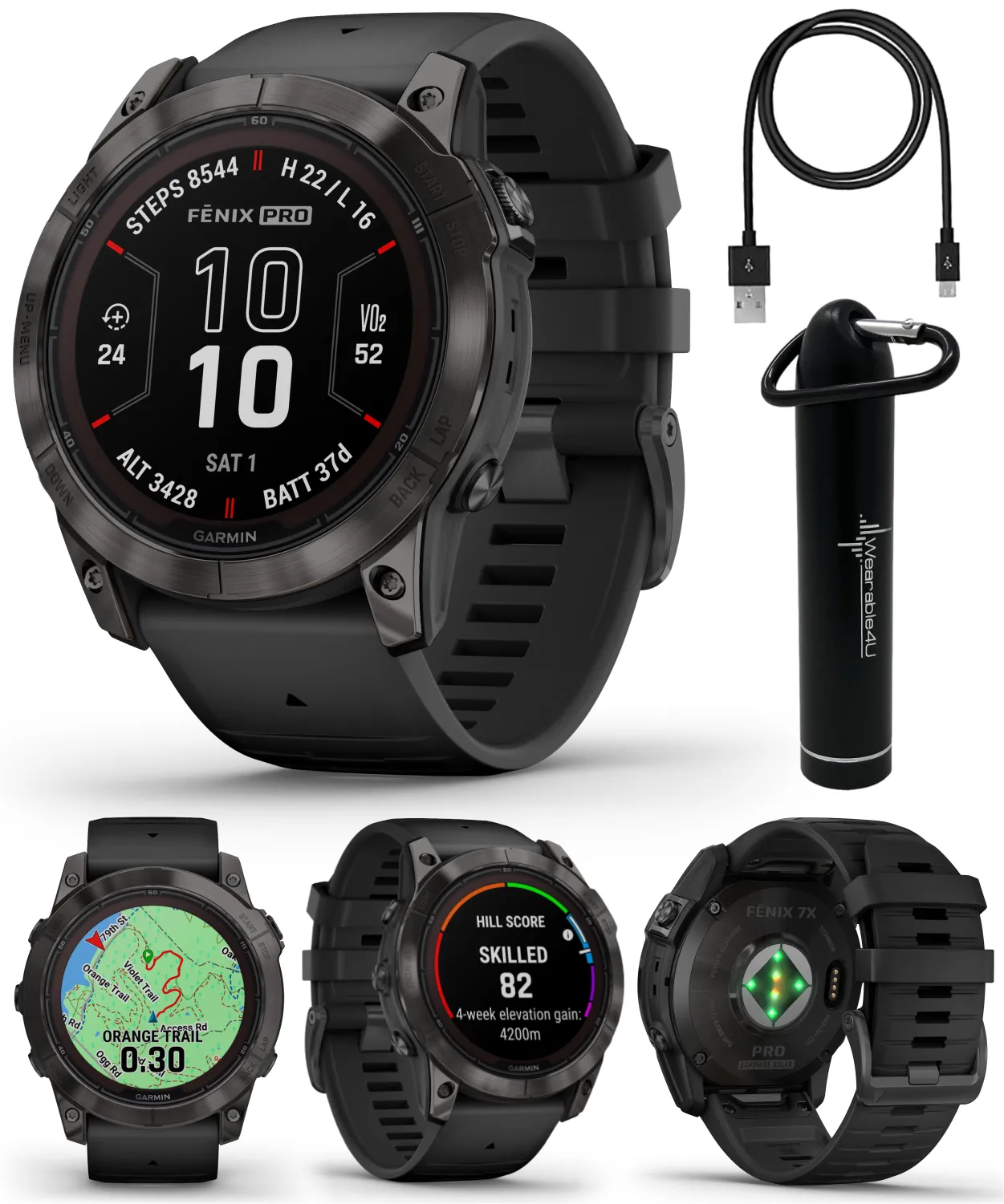 Garmin Fenix 7 Pro Solar Series Multisport GPS 42/47/51 mm Smartwatch