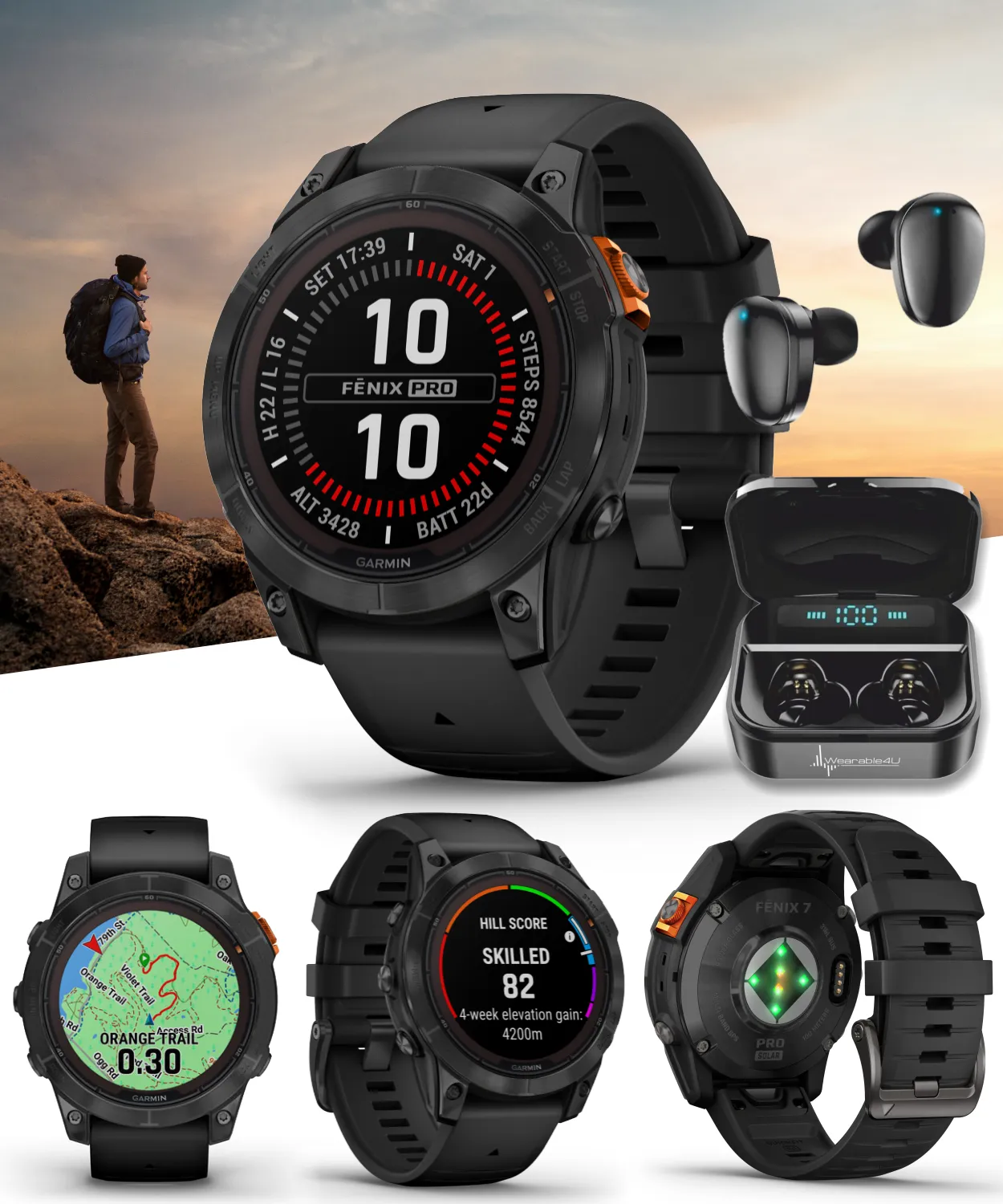 Garmin Fenix 7 Pro Solar Series Multisport GPS 42/47/51 mm Smartwatch