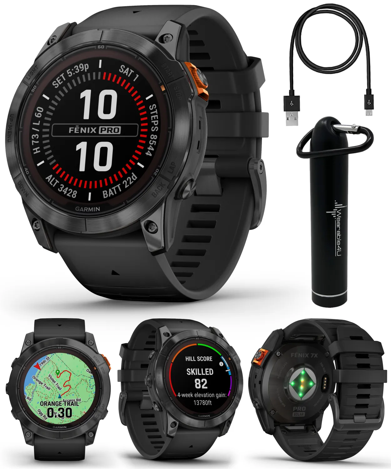 Garmin Fenix 7 Pro Solar Series Multisport GPS 42/47/51 mm Smartwatch