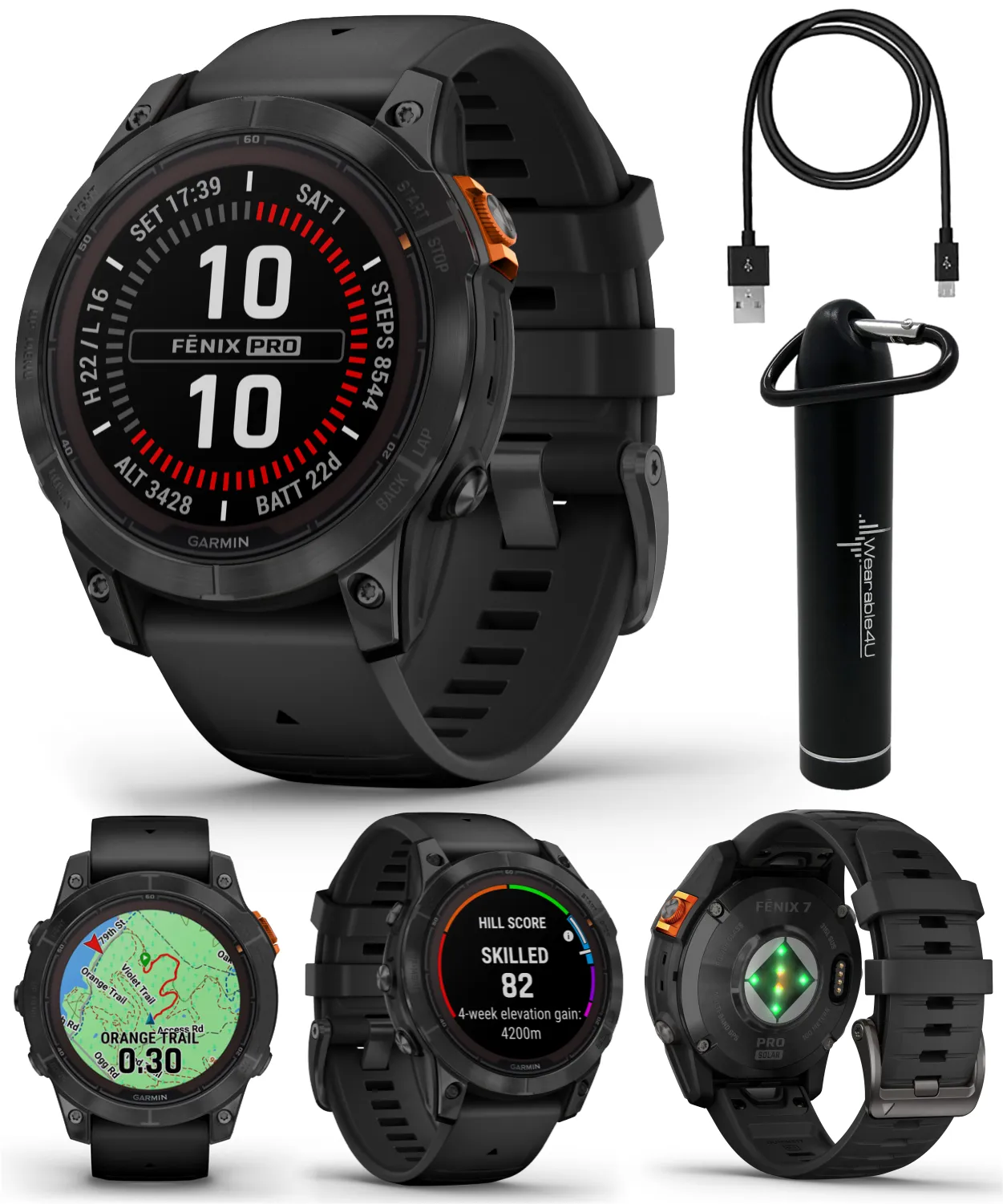 Garmin Fenix 7 Pro Solar Series Multisport GPS 42/47/51 mm Smartwatch