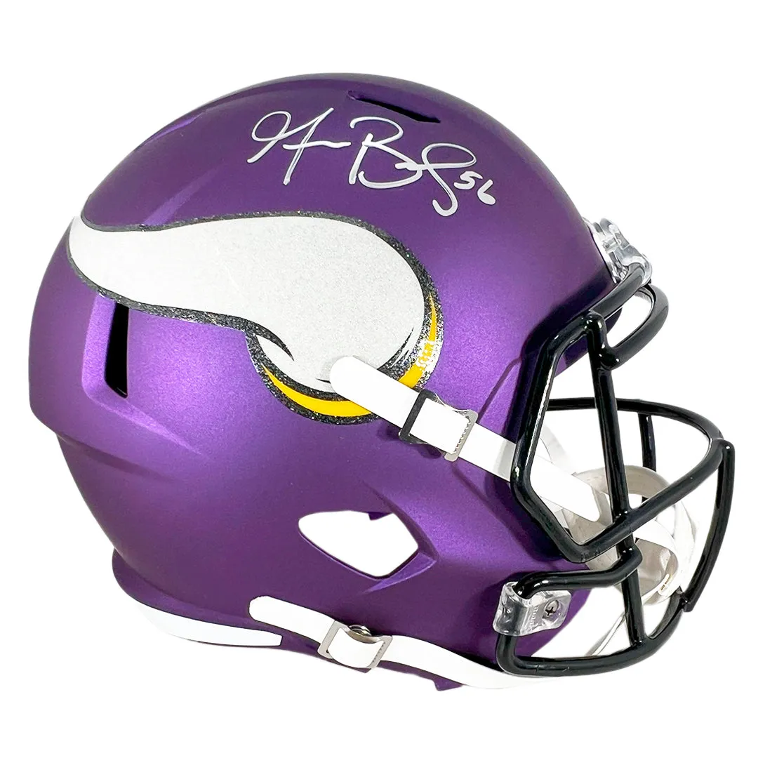 Garrett Bradbury Signed Minnesota Vikings Speed Full-Size Replica Football Helmet (JSA)