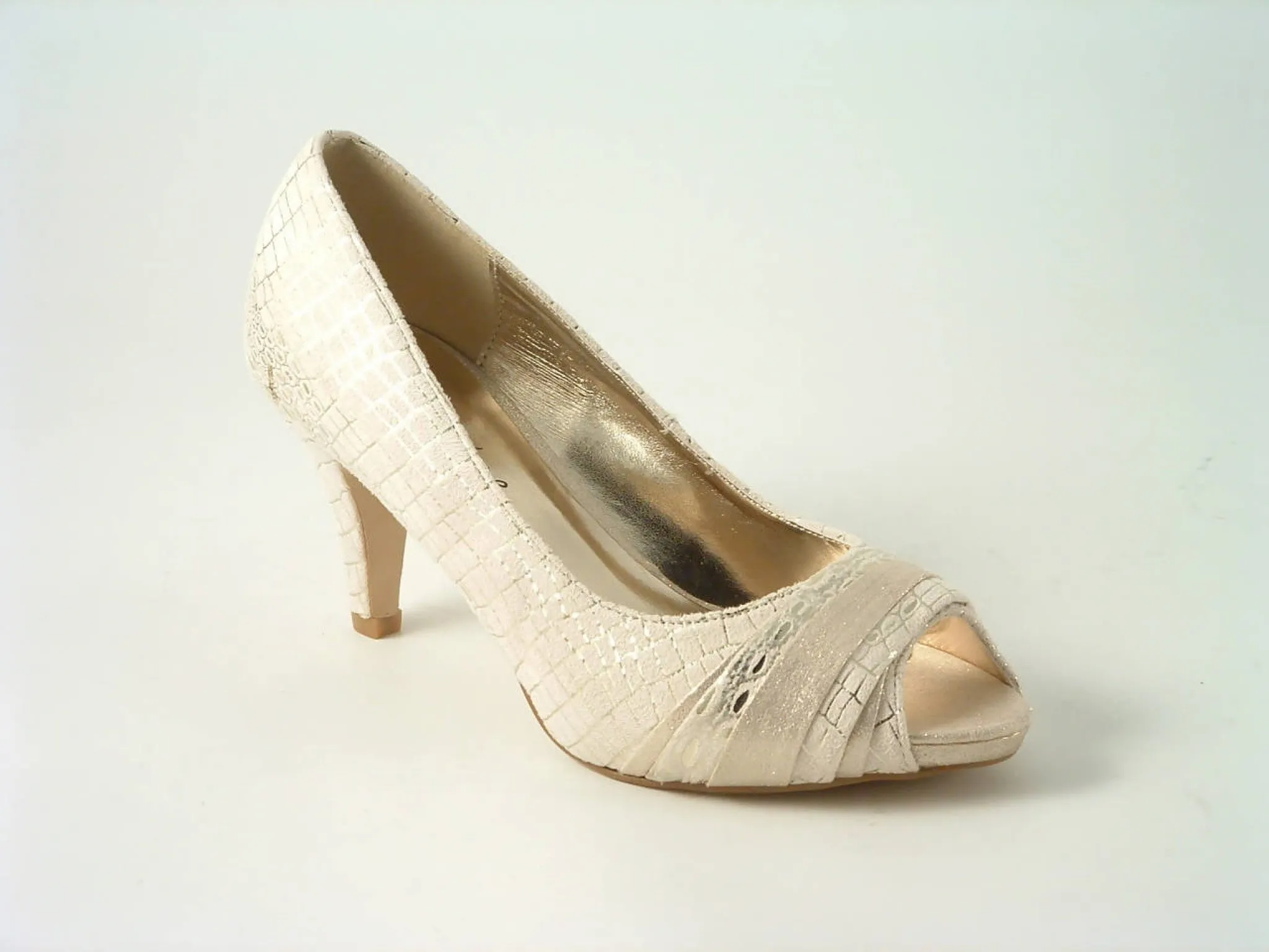 Glitz Shoes Sabatiné Court Shoe With Mid Heel