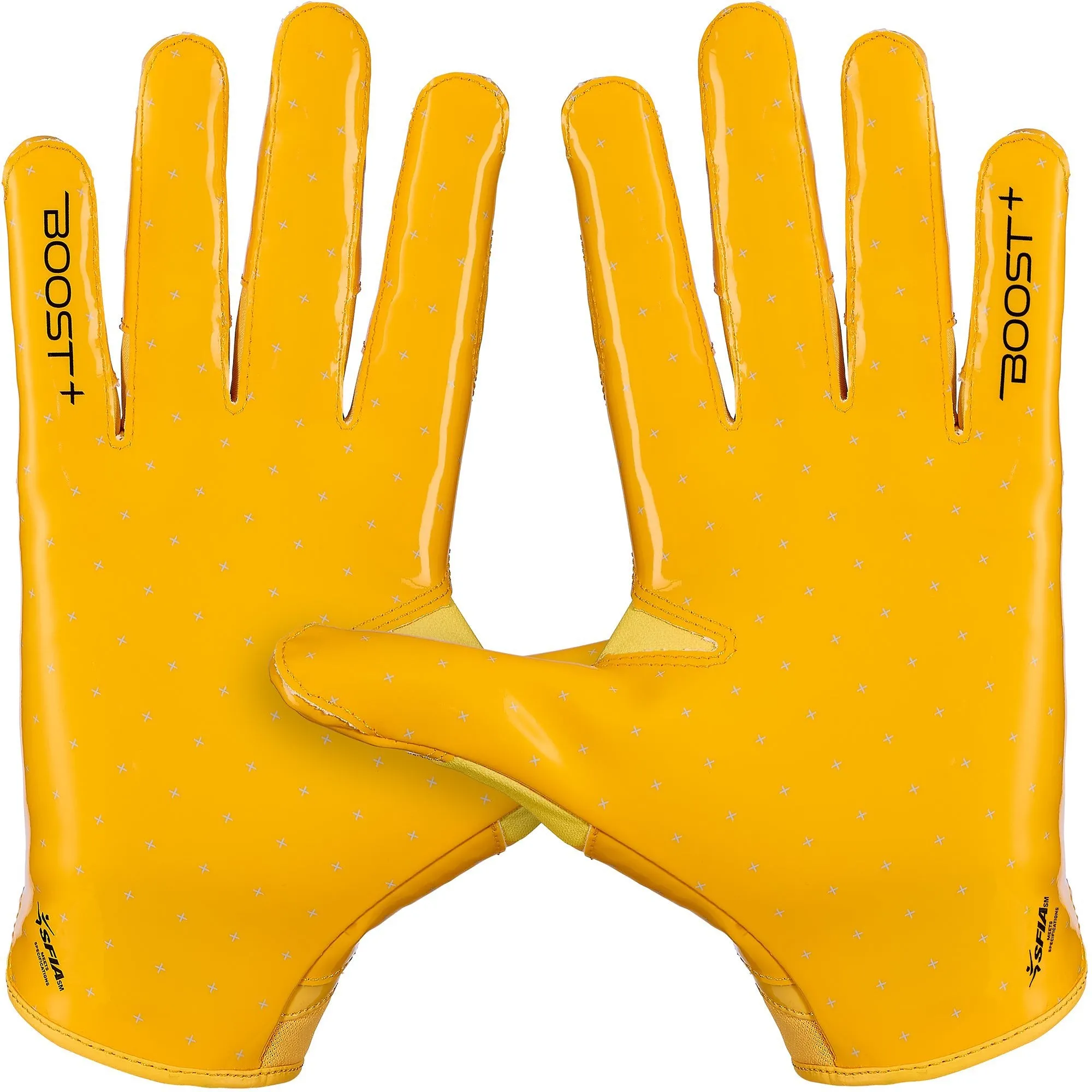 Grip Boost Solid Yellow Stealth 6.0 Boost Plus Youth Football Gloves