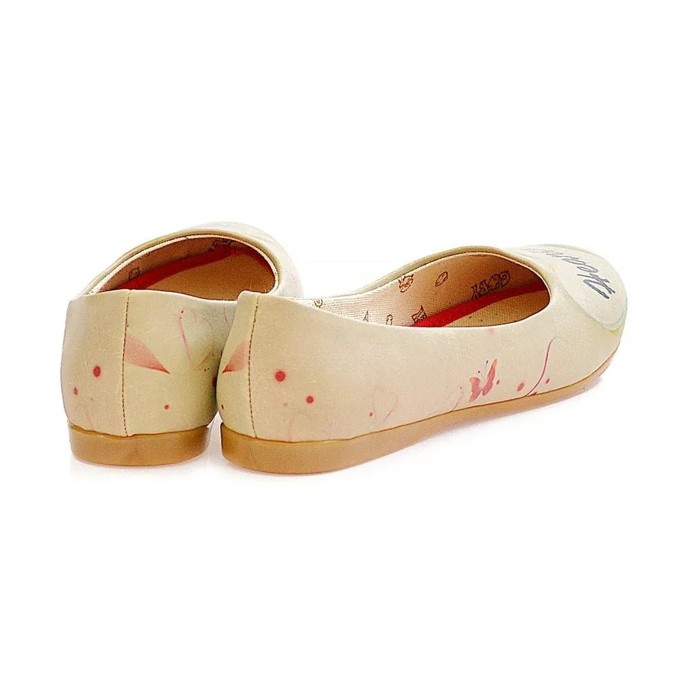 Heart Ballerinas Shoes 1039