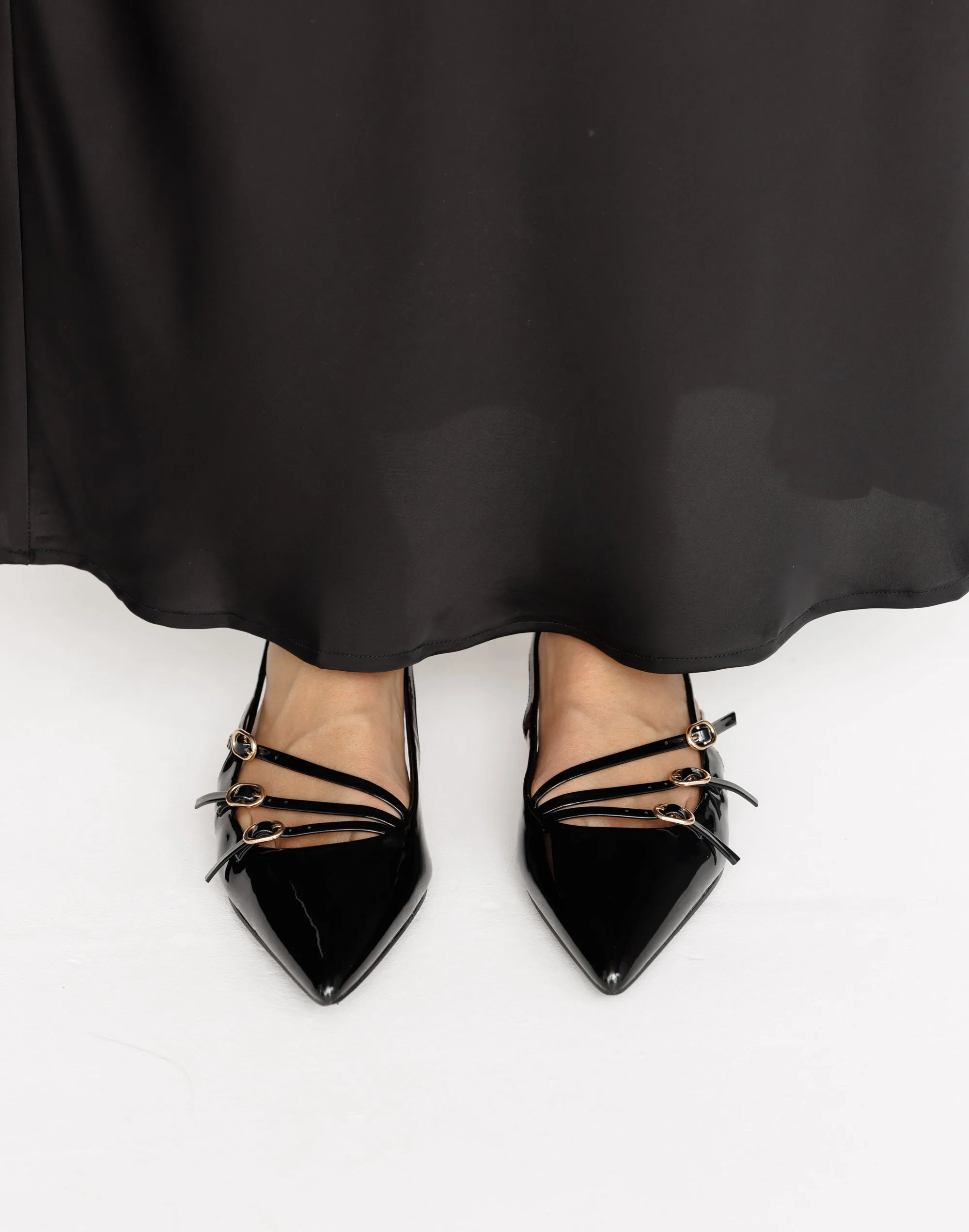 Hettie Flats (Black Patent) - By Billini