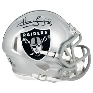 Howie Long Signed Las Vegas Raiders Speed Mini Football Helmet (Beckett)