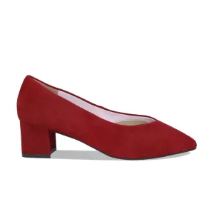 Ingrid: Cherry Red Suede