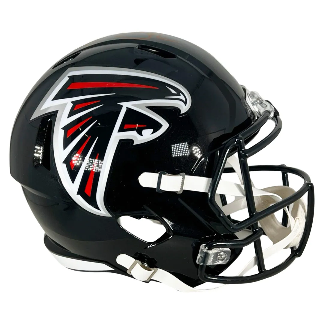 Jamal Anderson Signed Atlanta Falcons Speed Full-Size Replica Football Helmet (JSA)