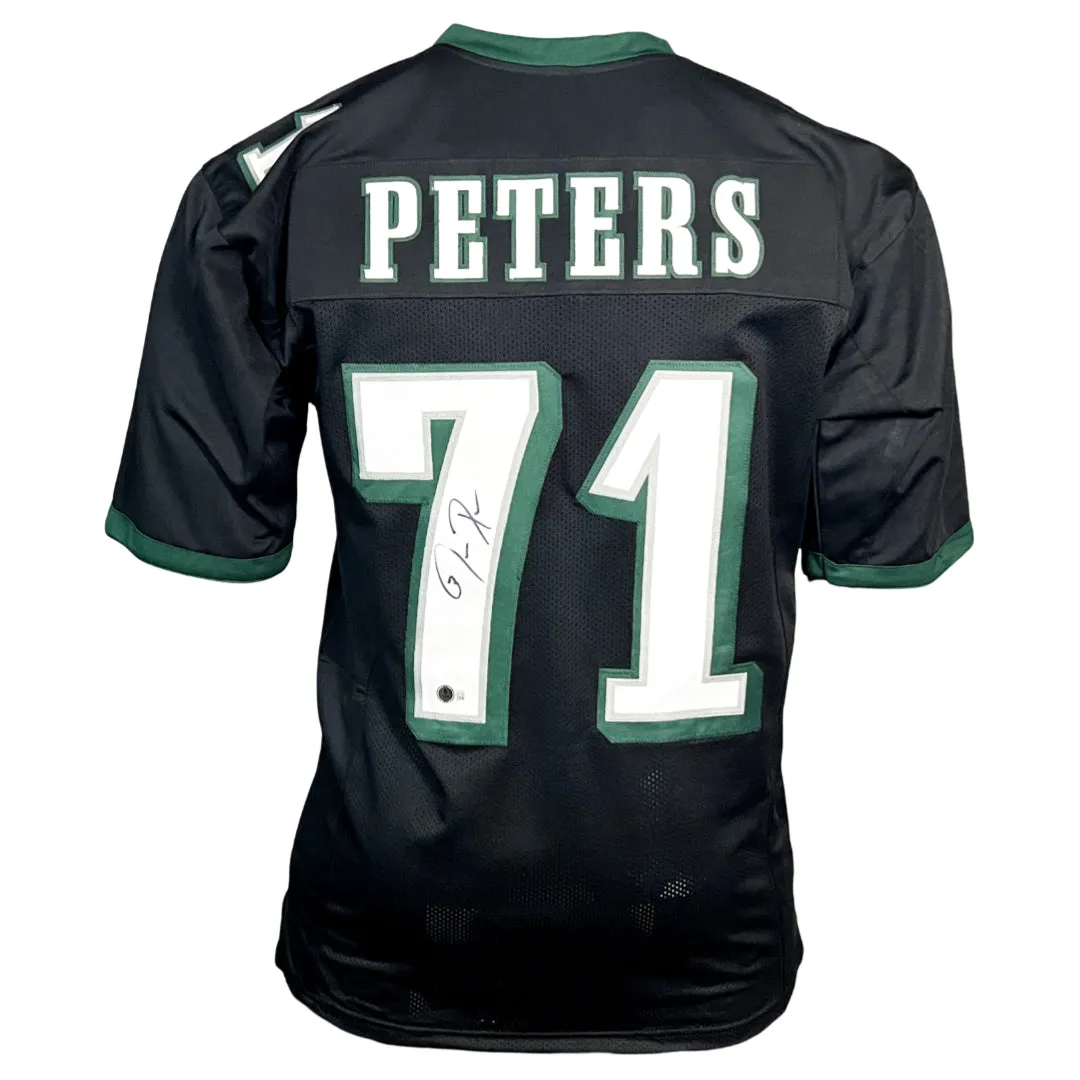 Jason Peters Signed Philadelphia Black Football Jersey (Beckett)