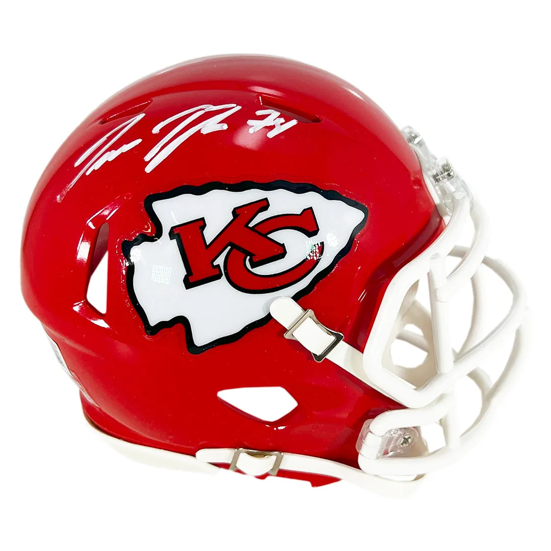 Jawaan Taylor Signed Kansas City Chiefs Speed Mini Football Helmet (Beckett)