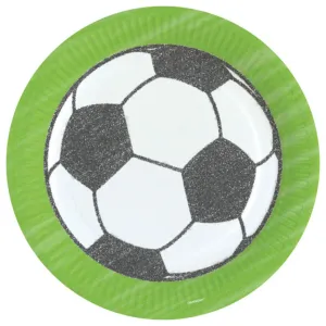 Kicker Football Party Paper Plates - 8pk