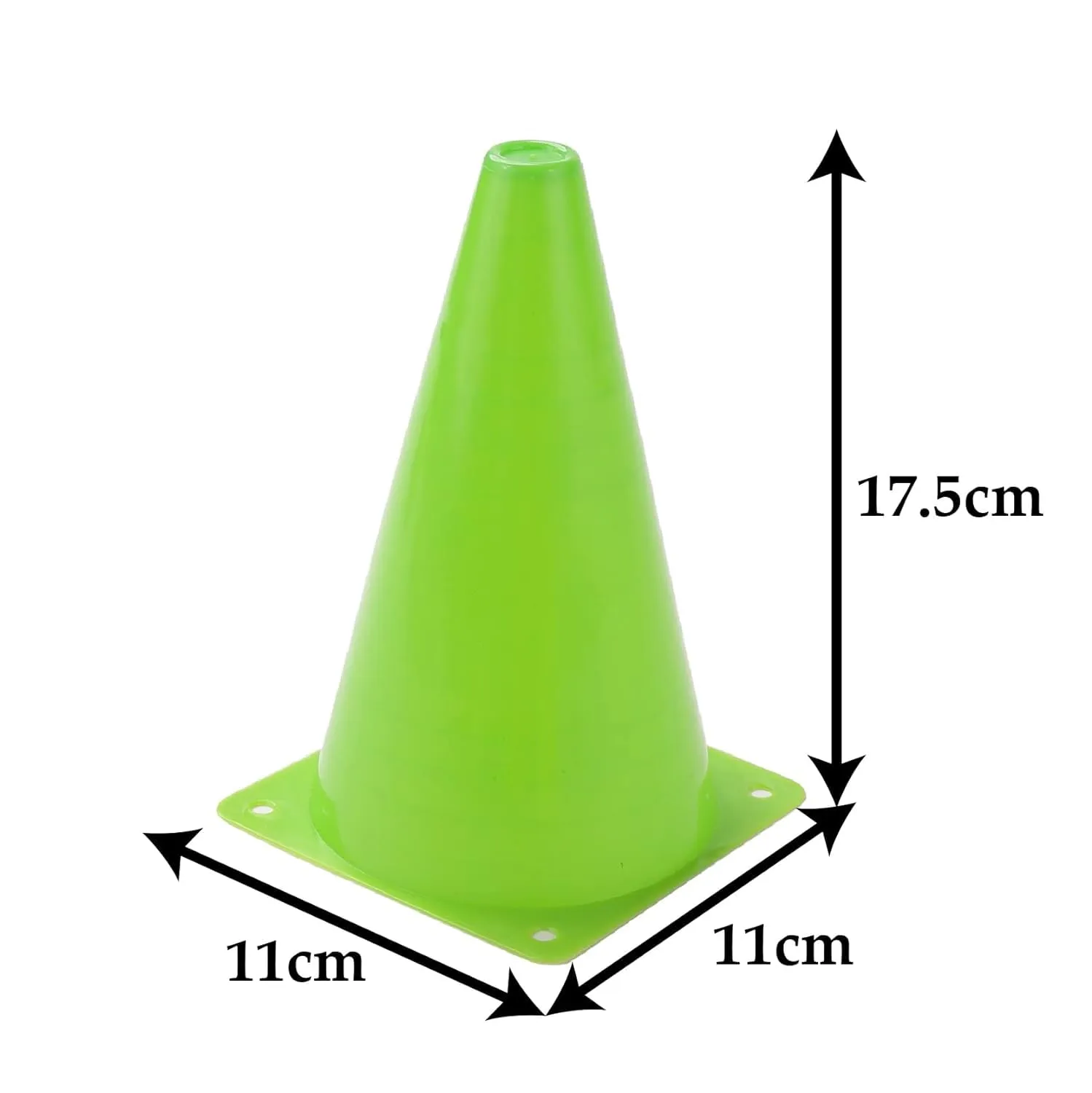 Kuber Industries Sports Agility Training Ground Marker Cone Pack of 18 (Multicolor)