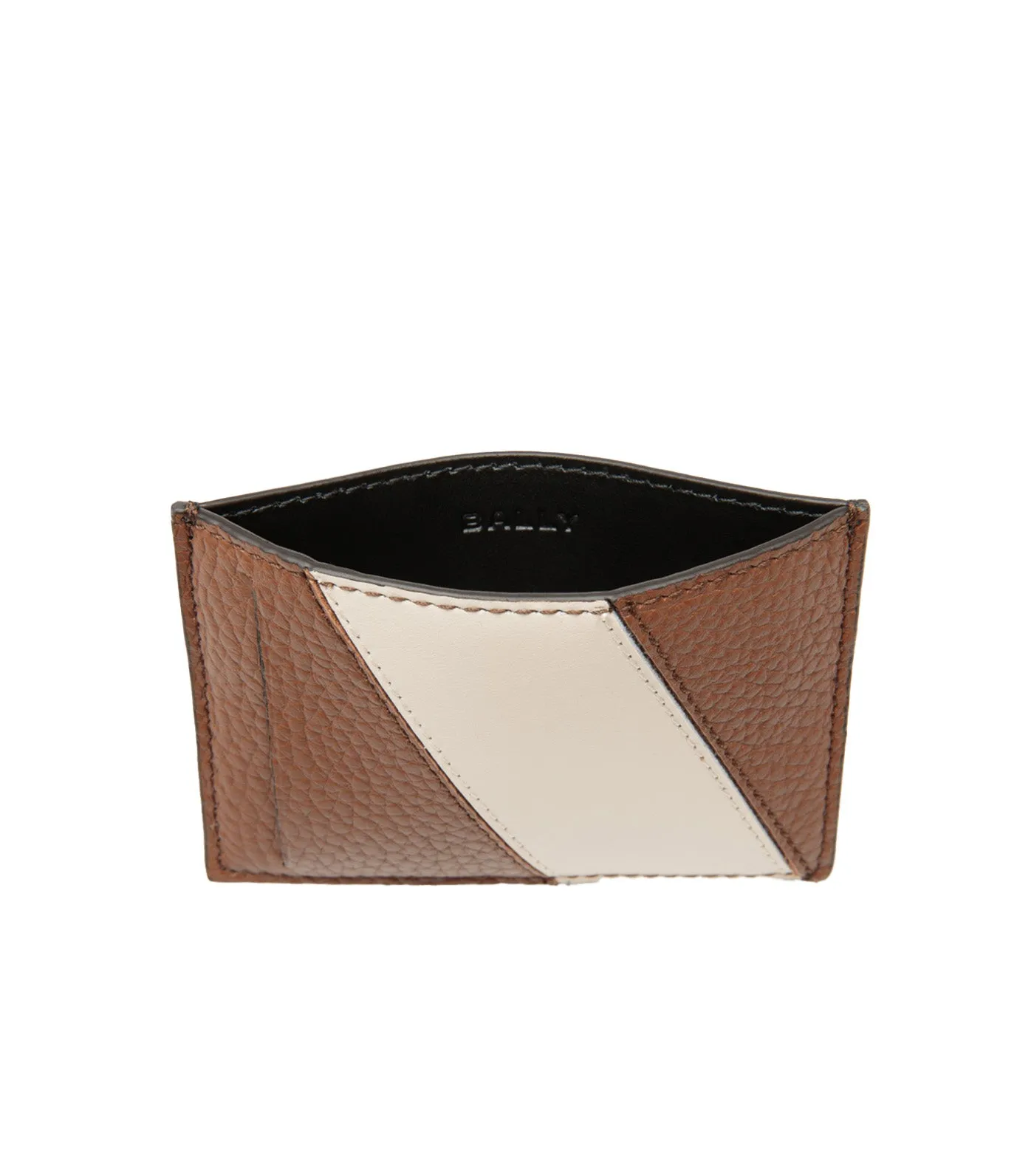 Lago Business Card Holder Multi Brown