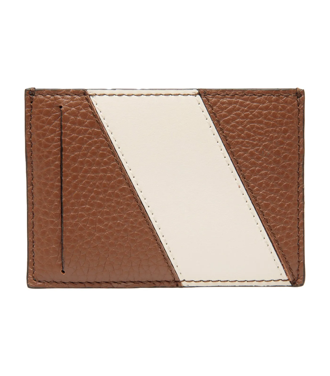 Lago Business Card Holder Multi Brown