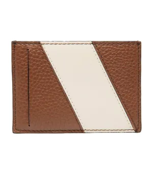 Lago Business Card Holder Multi Brown