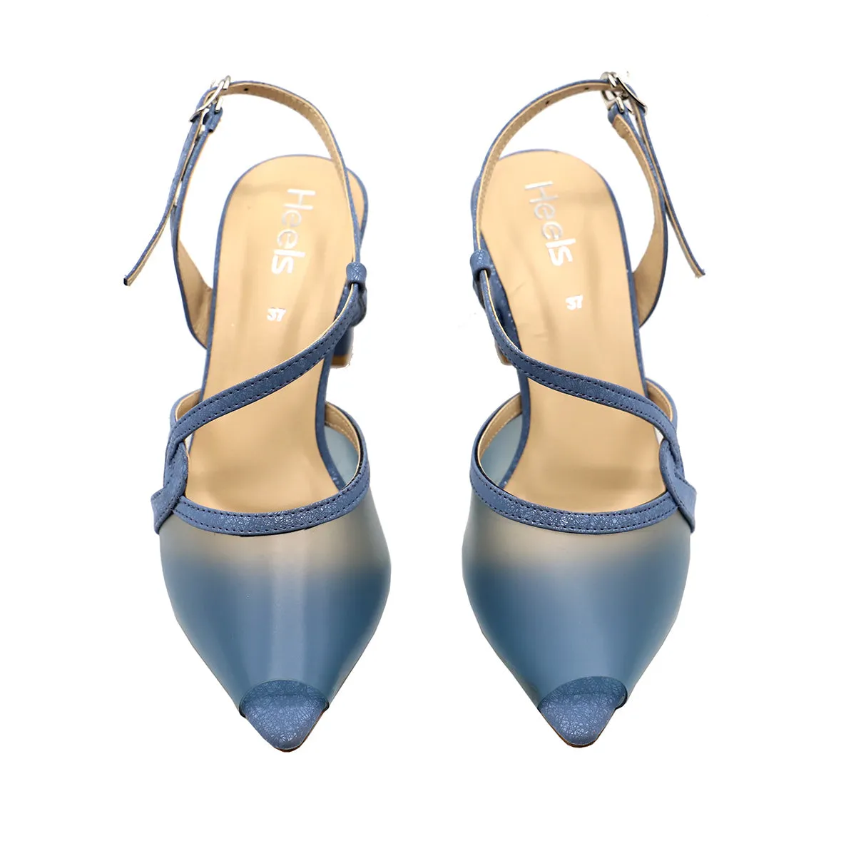 Light Blue Formal Sling Back 085442