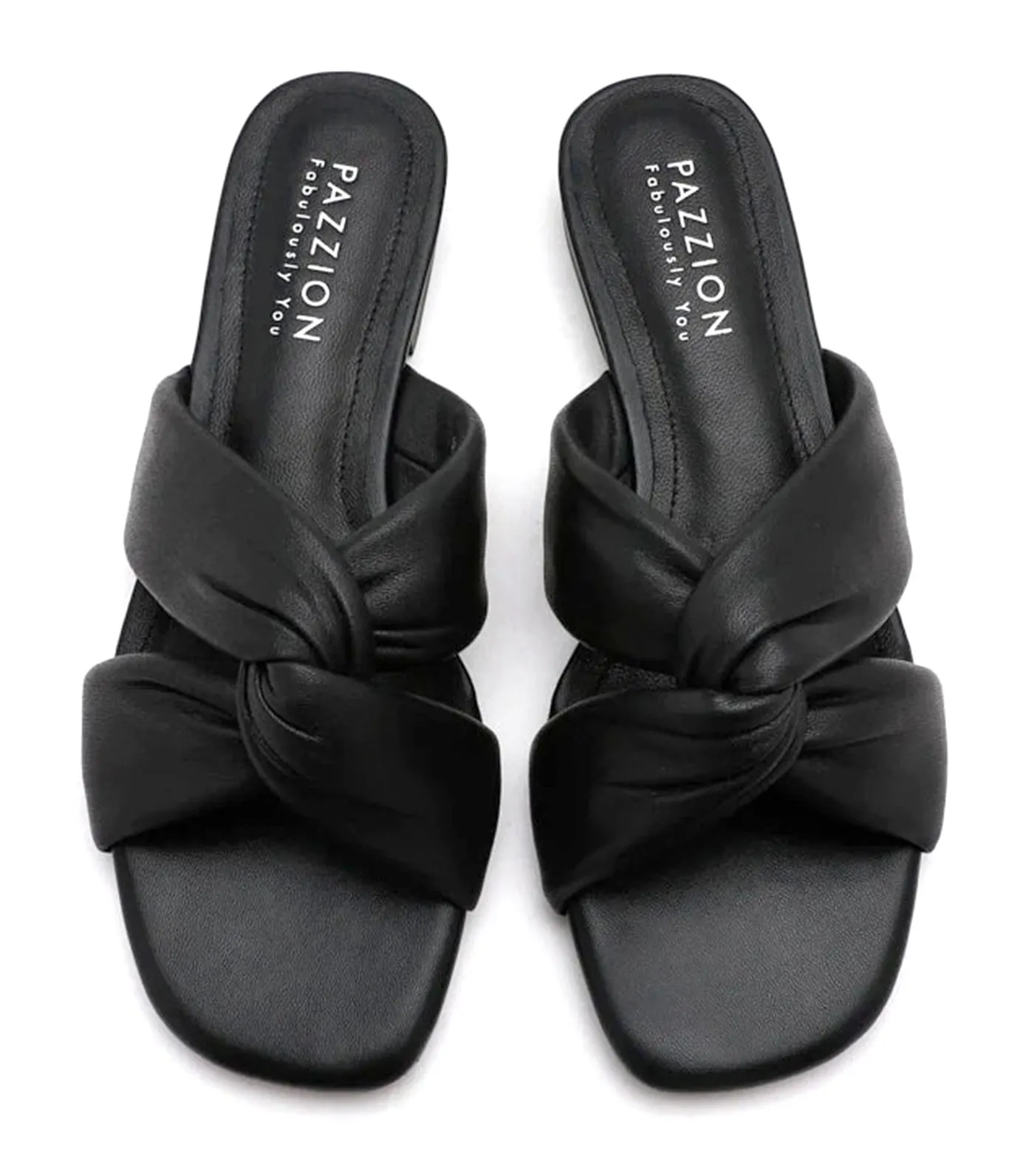 Lily Knotted Sandals Black