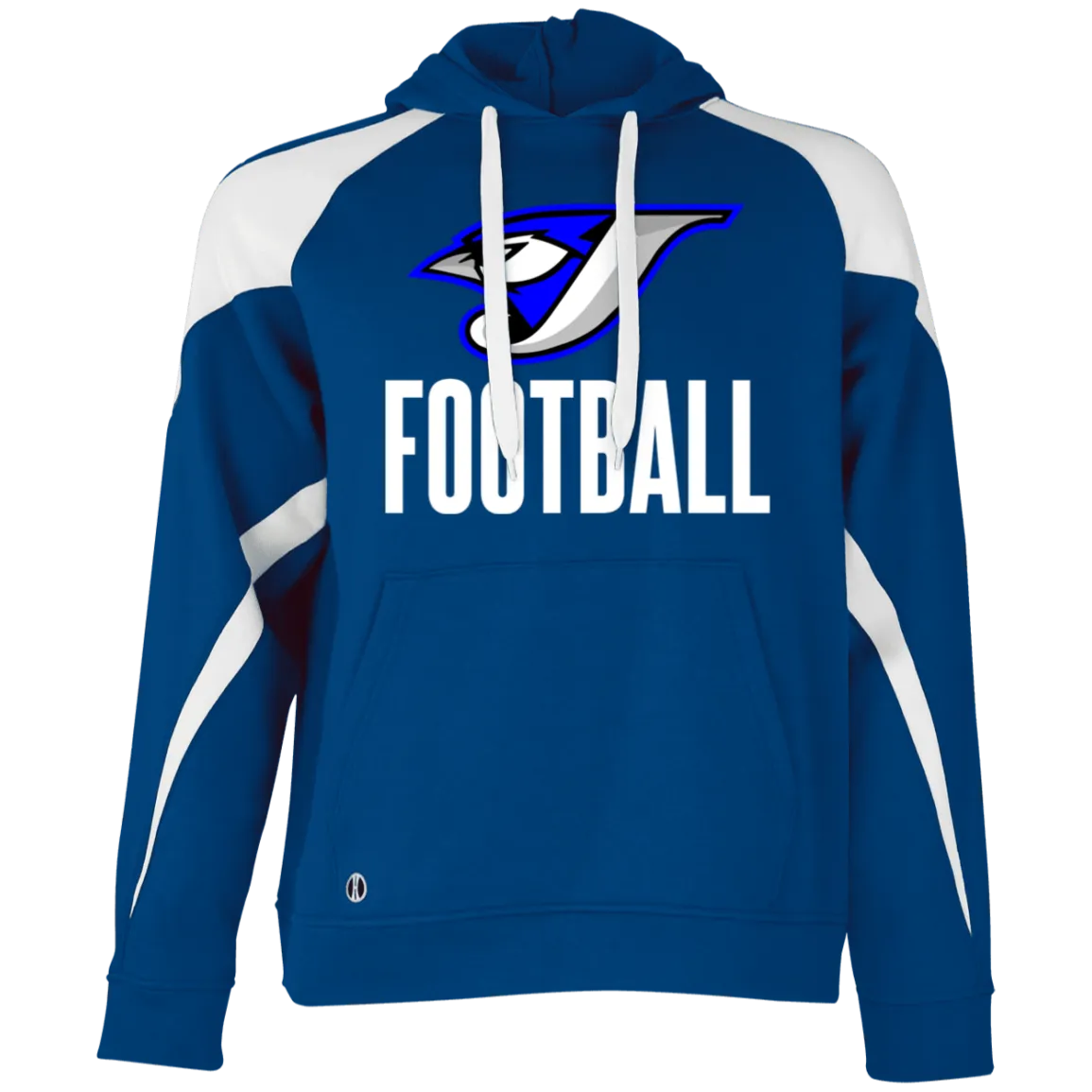 Logo Football 229546 Athletic Colorblock Fleece Hoodie