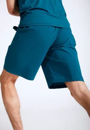 Long tennis shorts, petrol green