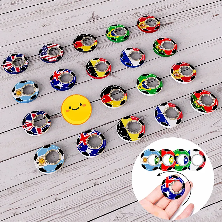 LovelyRLovely Anti-Anxiety Football Fidget Spinner Keychain