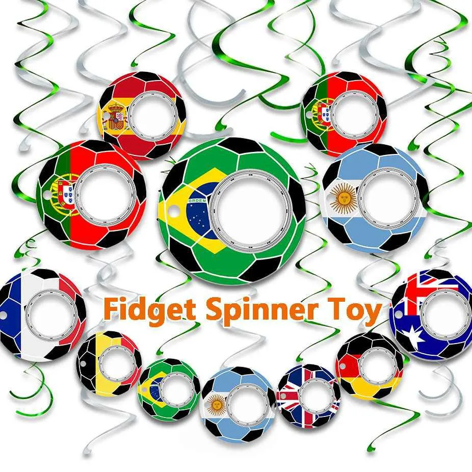 LovelyRLovely Anti-Anxiety Football Fidget Spinner Keychain