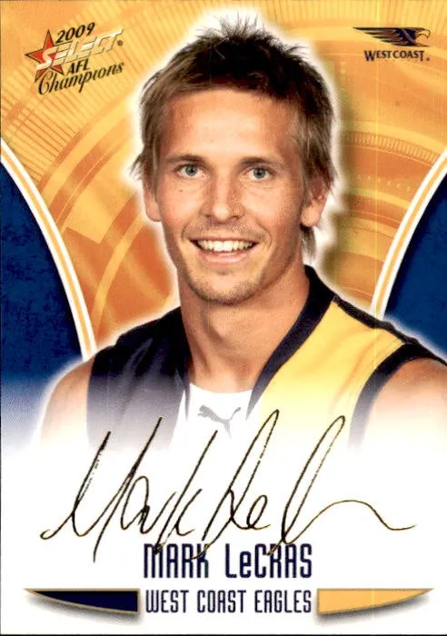 Mark LeCras, Gold Foil Signature, 2009 Select AFL Champions