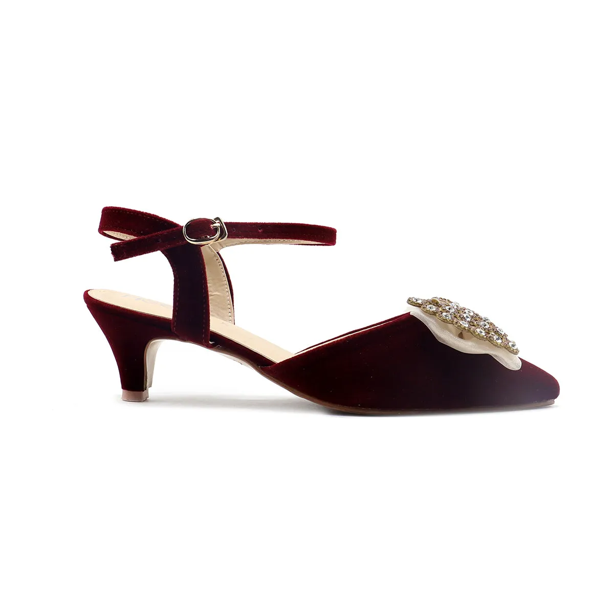 Maroon Fancy Sling Back 087099