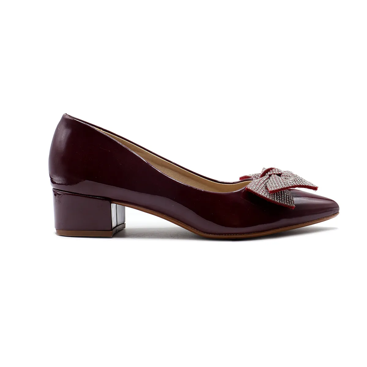 Maroon Formal Court Shoes 085467